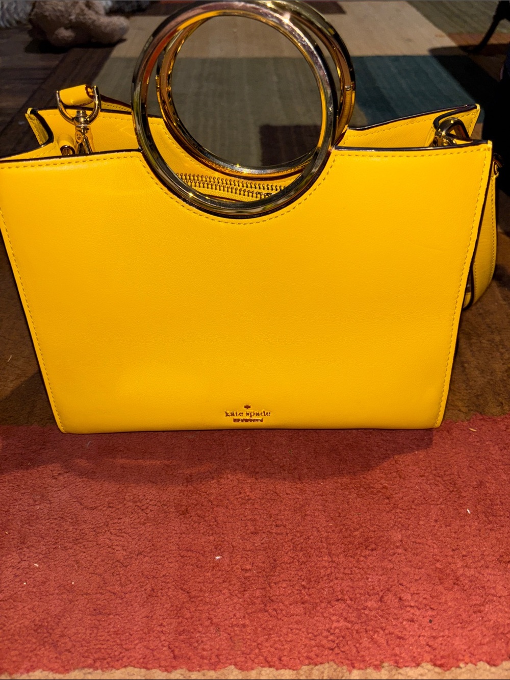 kate spade Bright Yellow Ring-Handle Tote